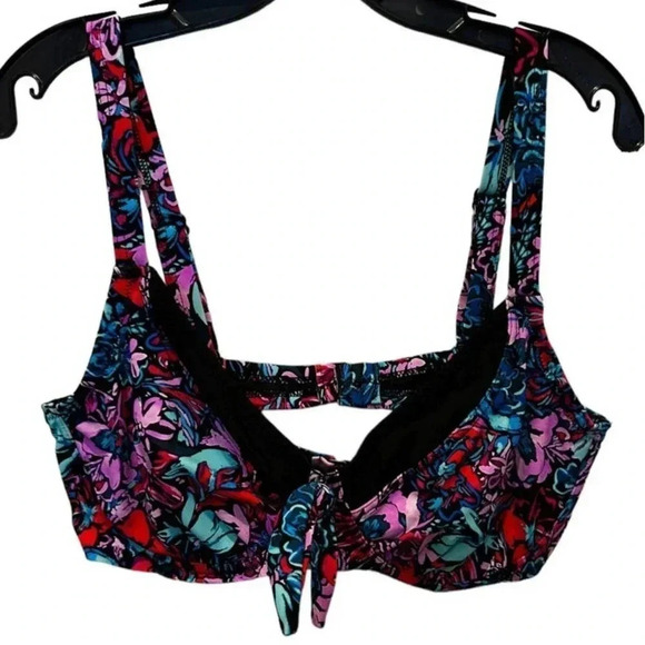 Swimsuits for All Women's Multicolor Captain Underwire Bikini Top Size 16 - Picture 2 of 6